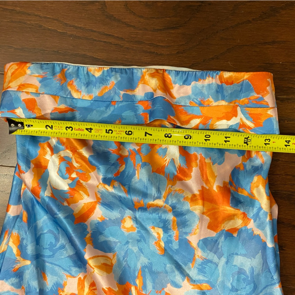 Hello Molly Blue and Orange Floral Maxi Dress - Picture 6 of 10
